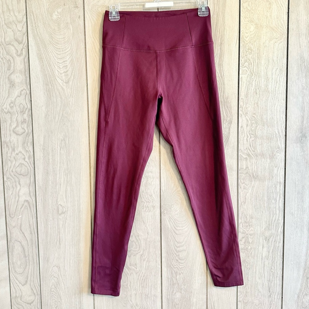 Girlfriend Collective Plum Compressive High Rise Leggings
